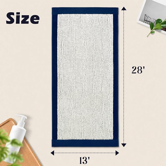 Cleanbear Hand Towels for Bathroom Set of 4, Jacquard Weave Bath Hand Towels - Image 2
