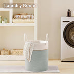 Tall Laundry Basket with Handles, 100L Portable Dirty Clothes Hamper, Boho - Image 6