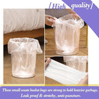 3 Gallon 180pcs Small Clear Trash Bags Plastic Strong Clear Garbage Bags - Image 5