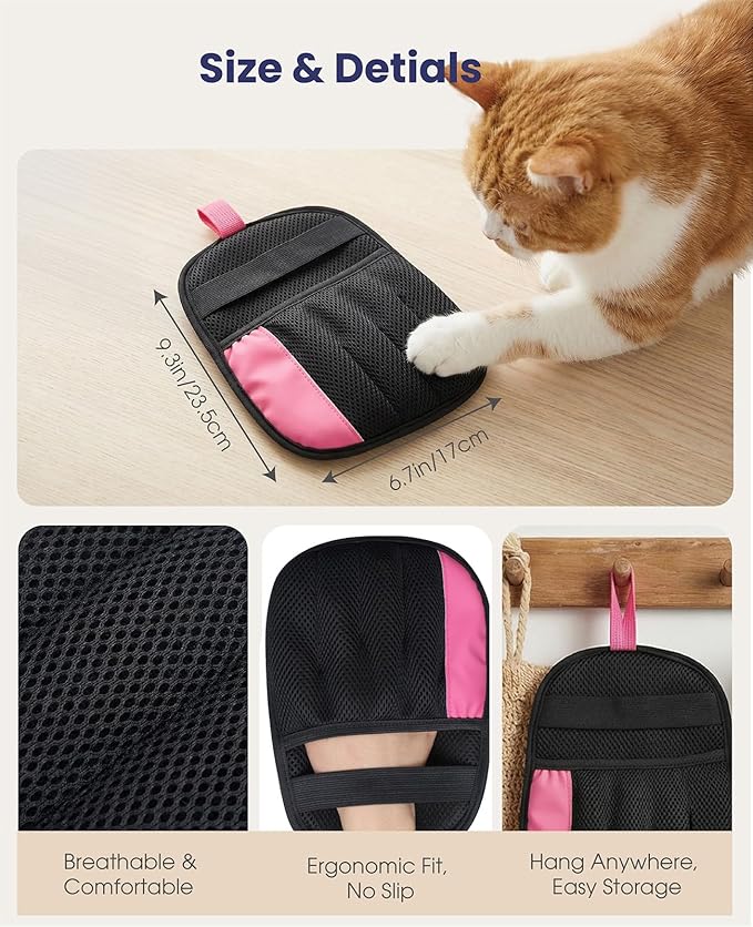 Pet Hair Remover Glove for Dog & Cat, Reusable Electrostatic Magic Brush - Image 5