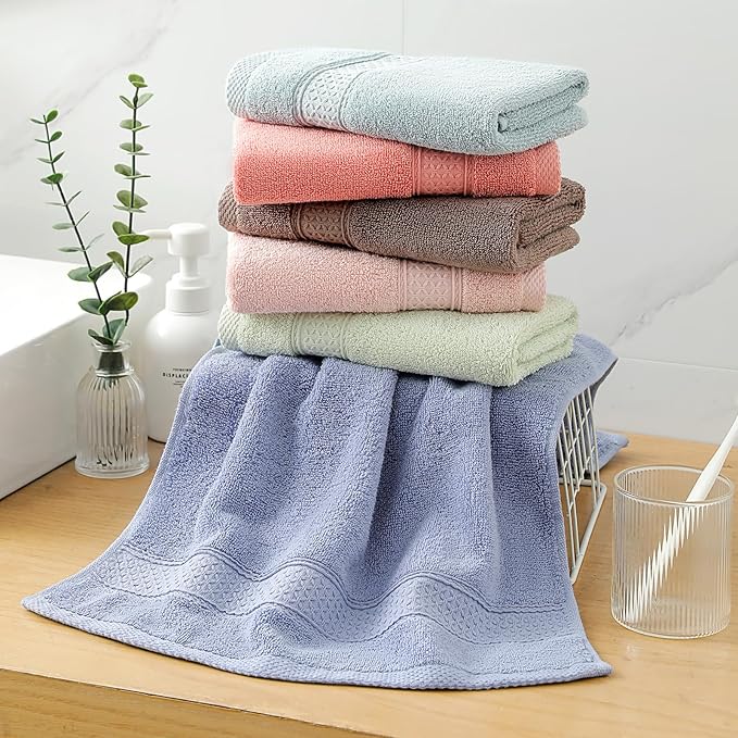 6 Pack Hand Towel Set, 16 by 25 inches, 100% Cotton Ultra Soft and Highly - Image 3