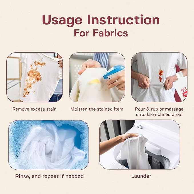 Stain Remover, Effectively Eliminates Stains from Wine, Berries & Blood on - Image 5