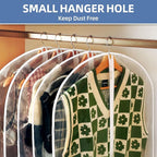 60" Dress Bags for Gowns, 5 Packs All Clear Garment Bags for Hanging Clothes - Image 4