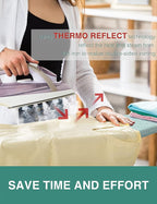 Extra Wide Ironing Board Cover and Pad, 18X49 Reflective Silicone Ironing Board - Image 2