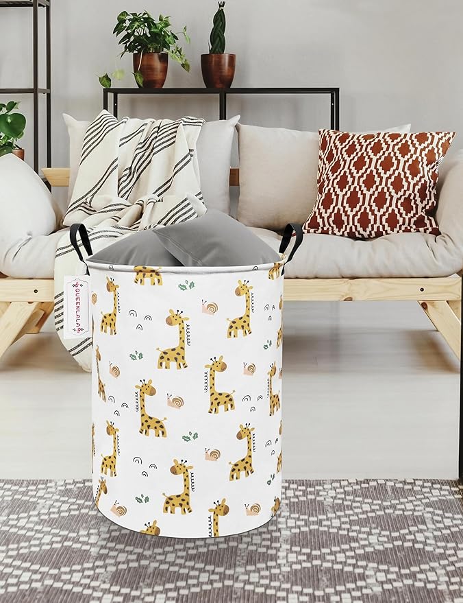 QUEENLALA Large Storage Basket, Laundry Hamper/Bathroom/Home Decor/Collapsible - Image 5