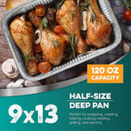 Aluminum Pans With Lids 9x13 Aluminum Foil Pans Trays With Lids - Image 4
