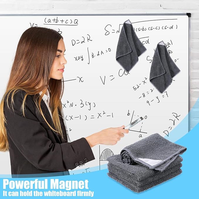 4 Pack Magnetic Cleaning Cloth Microfiber Dry Erase Eraser Board Cleaner - Image 5