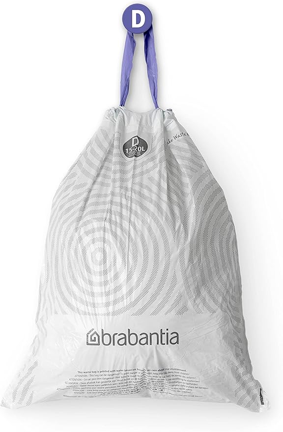 Brabantia PerfectFit Trash Bags Thick Plastic Trash Can Liners - Image 6