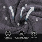 MOONQUEEN Microfiber Facial Cloths Fast Drying Washcloth 12 Pack - Image 7