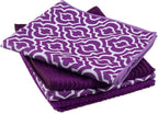 DII Cleaning Collection Multi-Purpose Microfiber, Eggplant Lattice, Dishtowel - Image 2
