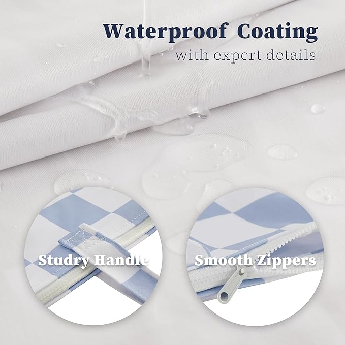 Checkered 2 Pcs Large Travel Laundry Bags - Image 7