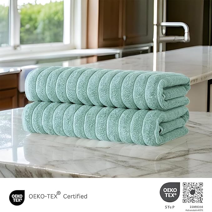 Classic Turkish Towels CTT Premium 2 Pack Bath Towels Set, Made - Image 3