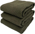 Serafina Home Olive Green Kitchen Hand Dish Towels: Oversized 28" x 18" by SerafinaHome