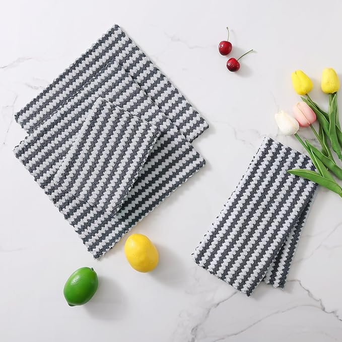 Homaxy 12 Pack Kitchen Dish Cloths, Ultra Soft and Absorbent Dish Towels - Image 8