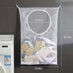 Hanging Laundry Hamper Bag, 2 Pack Over The Door Hanging Laundry Bag, 30 x 20 - Image 5