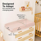 2-Pack Baby Changing Pad Cover for Girl, Boy - Image 4