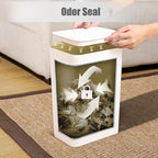 TIPGO Bathroom Trash Can with Lid, 10 Liter/ 2.6 Gallon Slim Garbage Can - Image 5