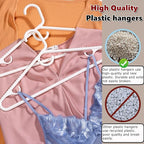 Amber Home 36 Pack Super Heavy Duty Plastic Hangers, Non-Slip Pants Bar - Image 6
