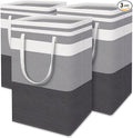 HomeHacks 3-Pack Large Laundry Basket, 75L Each Waterproof, Freestanding by HomeHacks