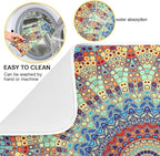 Bohemian Mandala Dish Drying Mat - Image 2