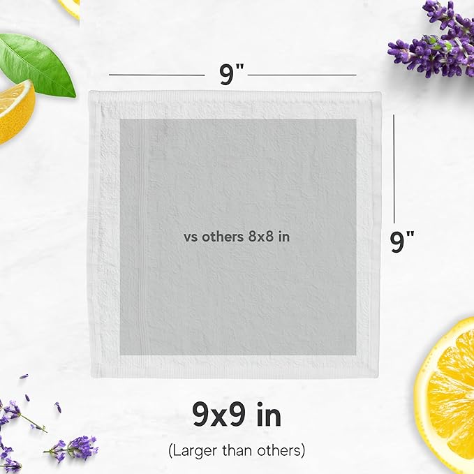 60 Hot or Cold Wrapped Moist Towels – 9'' x 9" Moist Towelettes Individually - Image 3