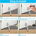6 Pack Kickdown Door Stop, Commercial Heavy Duty Door Stop, Door Stoppers - Image 5