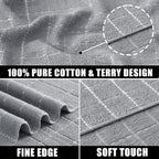 Mordimy 100% Cotton Terry Cloth Dish Cloths, Soft and Absorbent Checkered Dish - Image 2