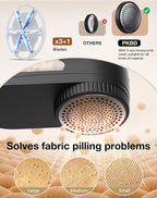 IPX6 Waterproof Washable Electric Fabric Shaver and Lint Remover, Rechargeable - Image 4