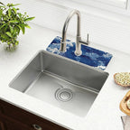 Kitchen Sink Splash Guard 2 PCS 14.7 Inch Sink Faucet Mat Splash Guard - Image 6