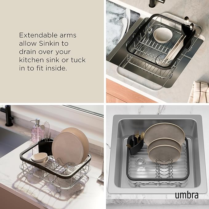 Umbra Sinkin Dish Drying Rack – Drainer - Image 4