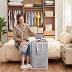 Lifewit 3 Pack Laundry Hamper Large Collapsible Laundry Baskets, Freestanding - Image 8