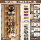 Adjustable Over The Door Organizer, Metal Hanging Door Organizer - Image 7