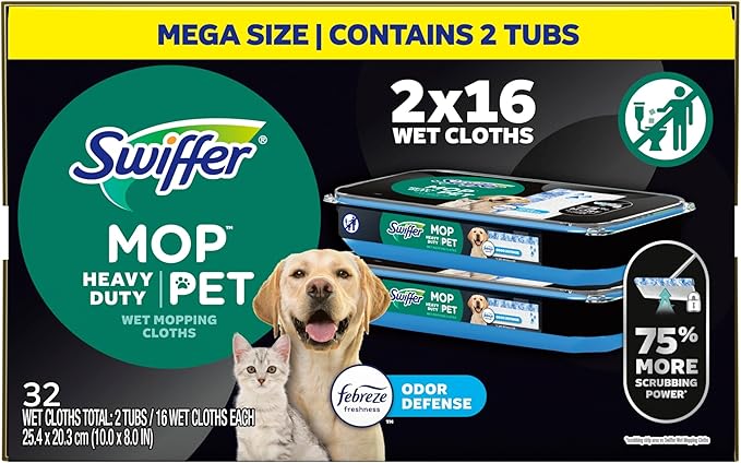 Swiffer Heavy Duty Mop Wet Multi-Surface Cloth Refills - Image 10