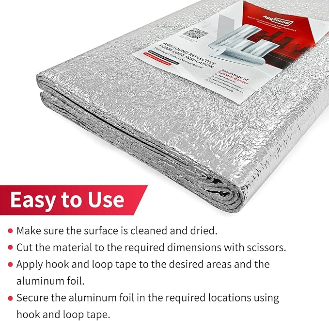 2.9 MM Reflective 48" X 10' Double-Sided Aluminium Insulation Foam Blanket - Image 5