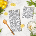 DII Cotton Dish Towel Set Damask Print - Image 5