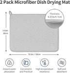 2 Pack Microfiber Dish Drying Mat - Image 5