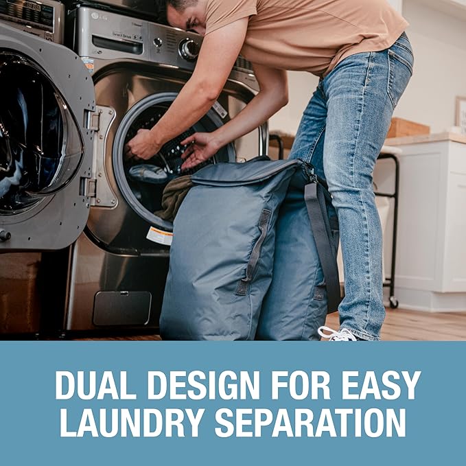 CleverMade Convertible Laundry Hamper Bag - Image 3