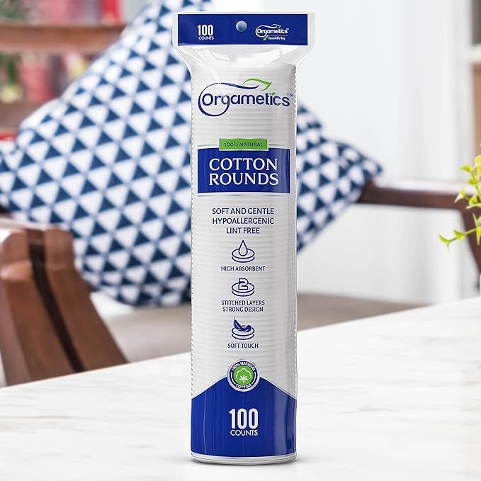 Orgametics Cotton Rounds, 100% Natural Turkish Cotton Premium Makeup Remover - Image 9