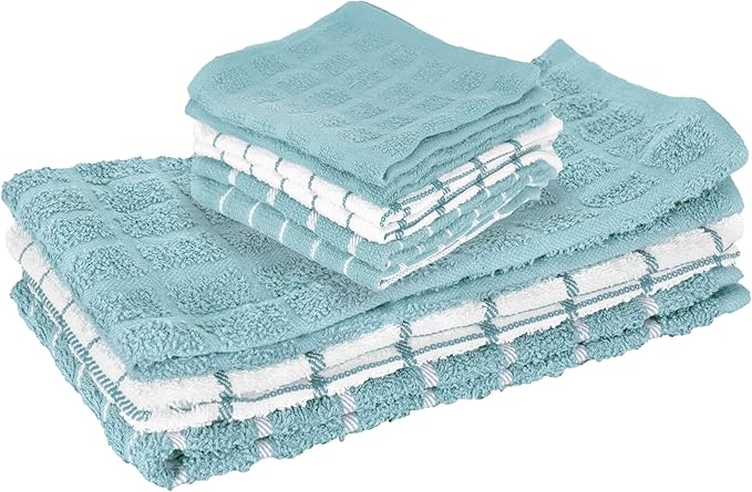 Ritz Premium 3-Pack Kitchen Towel & 6-Pack Dish Cloth Set by Ritz+Foodservice