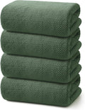 REDKISS 4 Pack Premium Bath Towels, Plush Coral Fleece Towels by REDKISSOnline