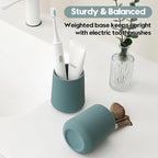 Green Striped Toothbrush Holder - Image 5