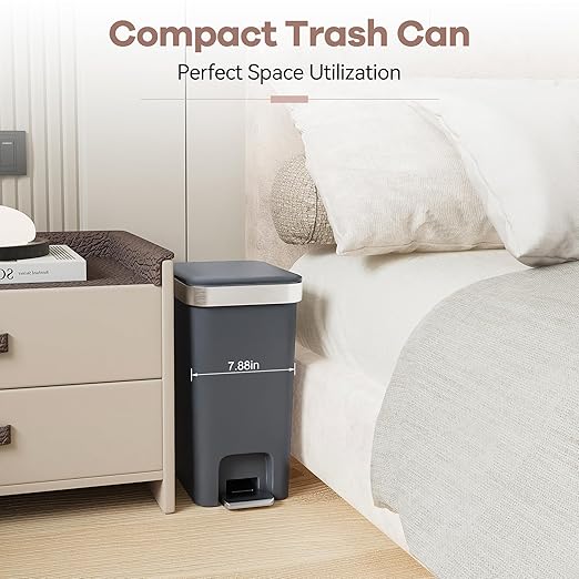 2Pack Small Bathroom Trash Can - Image 3