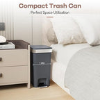 2Pack Small Bathroom Trash Can - Image 3