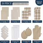 LANE LINEN 20 Piece Kitchen Dish Cloths Set - Image 2