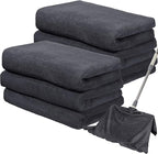 Newwiee 6 Pcs Extra Large Microfiber Cleaning Cloth 30" x 20" Washable Reusable by Newwiee