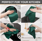 Kitinjoy 100% Cotton Waffle Weave Kitchen Hand Towels - Image 4