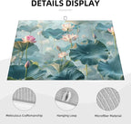 Pond Lotus Dish Drying Mats for Kitchen Counter, Absorbent Reversible - Image 3
