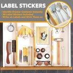 SpaceAid Bamboo Drawer Dividers Kitchen Adjustable Drawer Organizers, - Image 4