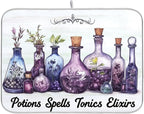 Halloween Potions Dish Drying Mat by Wamika