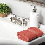 SUPERIOR Egyptian Cotton Solid Towel Set, Washcloths 13” x 13”, Hand Towels 20” - Image 5